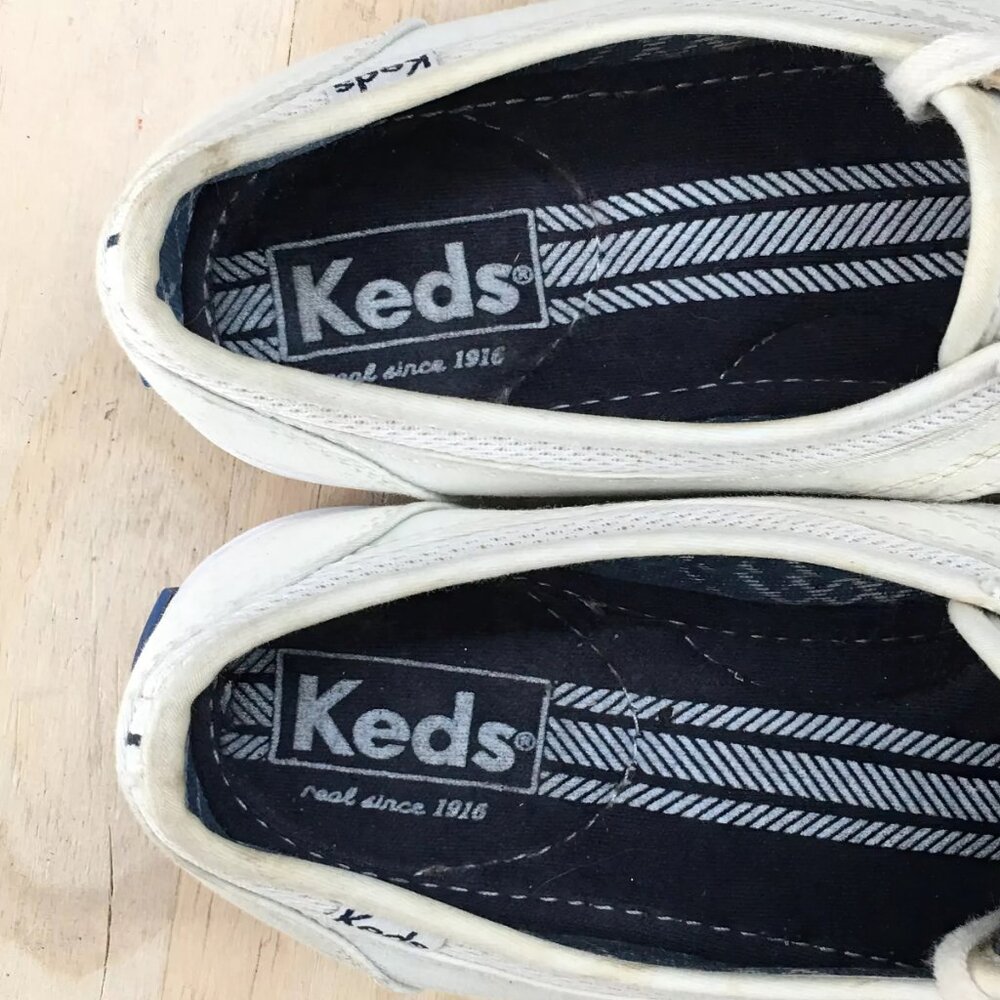 Keds Shoes Womens Lace Up Sneakers White Canvas Mesh Casual Comfort Low Top - Picture 6 of 6